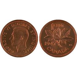 1¢ Canada 1947 MS65 ICCS