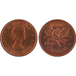 1¢ Canada 1955 MS65 ICCS