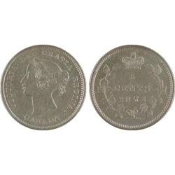 5¢ Canada 1871 AU50 ICCS