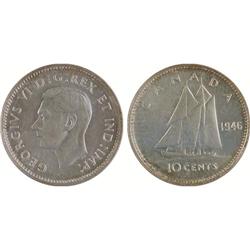 10¢ Canada 1946 MS62 ICCS
