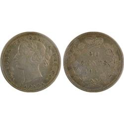 20¢ Canada 1858 VF20 ICCS