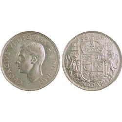 50¢ Canada 1947 AU53 PCGS