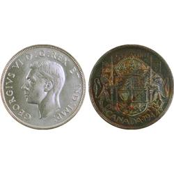 50¢ Canada 1947 MS63 ICCS