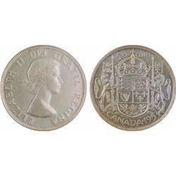 50¢ Canada 1953 MS62 ICCS