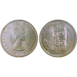 $1.00 Canada 1958 MS64 ICCS