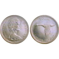 $1.00 Canada 1967 MS64 ICCS