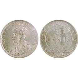 Newfoundland 50¢ 1917C MS62 ICCS