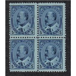 #91 FINE 2NH 2LH BLOCK OF 4 C$1000,00