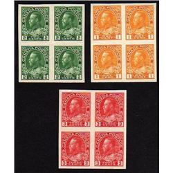 #136-137-138 XF NH SELECT IMPERF BLOCK 4 *ADMIRAL* C$1000,00