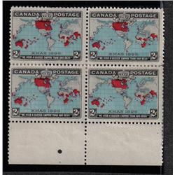 #86 F-VF H BLOCK 4 *MAP STAMPS* C$160,00