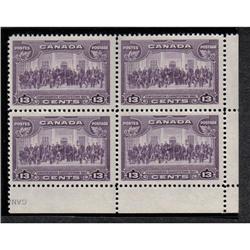 #224 XF-NH LR PLATE BLOCK OF 4