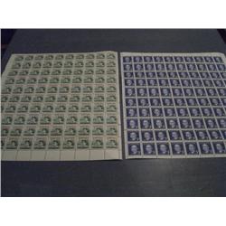 #392-393 NH UR + LL FULL SHEET 100 PLATE No1