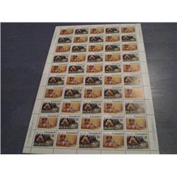 #566-67 XF-NH INDIANS FULL SHEET OF 50