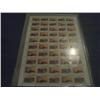Image 1 : #574-75var XF-NH INDIANS FULL SHEET OF 50 FLUORESCENT PAPER SEALED