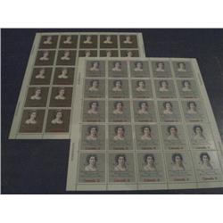 #620ii fluo -621i BRONZE XF-NH FULL SHEET OF 25