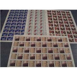 #847 to 852 XF-NH FULL SHEET OF 50 + VARIETY