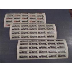 #1036 to 1039 XF-NH FULL SHEET OF 25 *LOCOMOTIVES TRAIN*