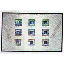 1999 #1812ii MILLENNIUM Canada Uncut Press Sheet HOLOGRAM