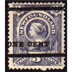 NEWFOUNDLAND #75 VF-LH MINT  CAT$75,00