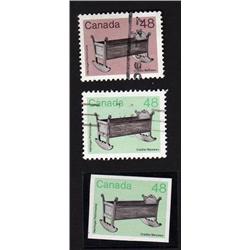 Canada #929var PERF AND IMPERF GREEN SHADE FORGERY