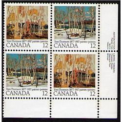 #733-34 XF-NH LR BL4 *COMA UNDER 8 OF 1877 VARIETY* POS 10/10