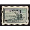 Image 1 : Canada #271 VF-NH INVERTED PERFORATION *O.H.M.S.*