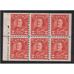 #165b VF-5NH 1LH BOOKLET PANE OF 6 C$50,00