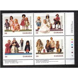 #1277var XF-NH LR BL4 *COMA OVER S OF POUPÉES* VARIETY