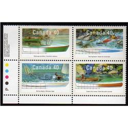 #1317-20var XF-NH LL BL4 *FLUO PAPER VARIETY*