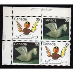 #868-69var XF-NH DOUBLE PRINT (Canada 35) VARIETY ERROR