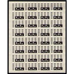 POST PAR 50cents FULL SHEET 32 LARGE MARGIN XF-NH