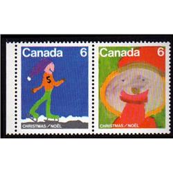 #674-75var XF-NH PAIR DRASTIK (Canada 6 DOUBLE PRINT ERROR VARIETY)