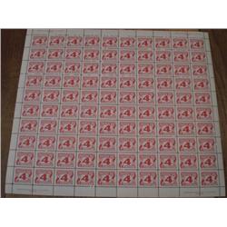 POSTAGE DUE #J31i FULL SHEET C$500,00    PLAIN PAPER ----XF-NH