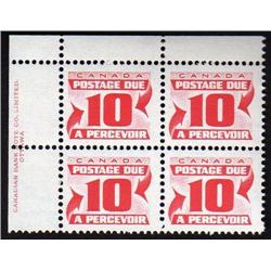 #J35var *MISSING RED INK VARIETY* UL PL4 ECV$200,00 --- XF-NH