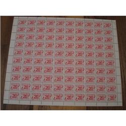#J38 FULL SHEET *DOT IN (2) VARIETY POS. 94* ECV$300,00 ----XF-NH