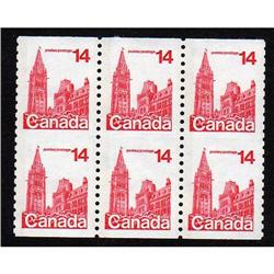 #730 XF-NH IMPERF VERTICALY BLOCK 6