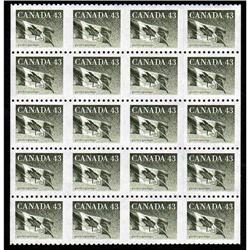 #1385 XF-NH IMPERF HORIZONTALY BLOCK 25