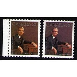#914var XF-NH *BROWN AND PALE BROWN COLOR SHADE VARIETY ERROR*