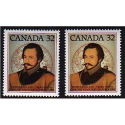 #995var XF-NH *BROWN AND PALE BROWN COLOR SHADE VARIETY ERROR*