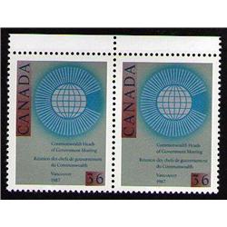 #1147var XF-NH PAIR *MISSING PART TAGGING AT BOTTOM VARIETY ERROR*