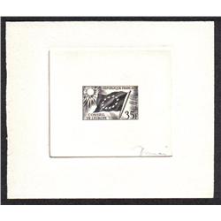 France #105 CONSEIL DE L'EUROPE PROOF SIGNED BLACK COLOR