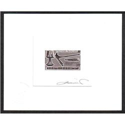 FRENCH POLYNESIA #288-89-90 PROOF SIGNED BROWN COLOR