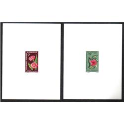 CAMEROUN #441-3, C70-72 PROOF DELUXE CARD *FLOWER*