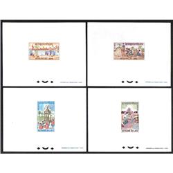 LAOS #129 to 132 PROOF DELUXE *ELEVATION CEREMONIE*