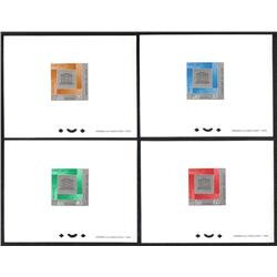 LAOS #133 to 136 PROOF DELUXE *UNESCO*