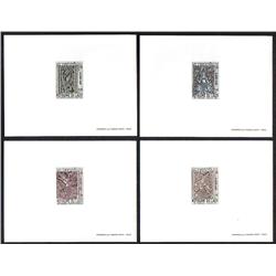 LAOS #141 to 144 PROOF DELUXE *PAGODE VISOUN - XIENGTHONG - SIPRAPOUTHBAT