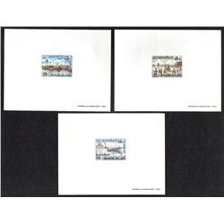 LAOS #B6 to B8 PROOF DELUXE *AVIATION AIRPORT FLOOD 1966*