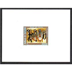 WALLIS & FUTUNA #C140 PROOF DELUXE CARD *TAPISSERIE*