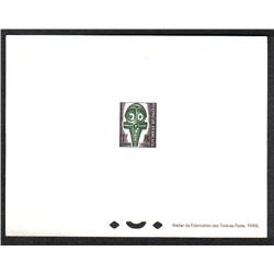 FRENCH POLYNESIE #J28 POSTAGE DUE PROOF DELUXE CARD *MASK*