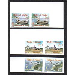 WALLIS & FUTUNA #251-3 XF-NH IMPERF PAIR